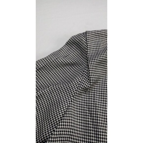 Positive Attitude Womens Plaid Black Short Sleeve Button Back Jacket Top Size 22 - Picture 8 of 14